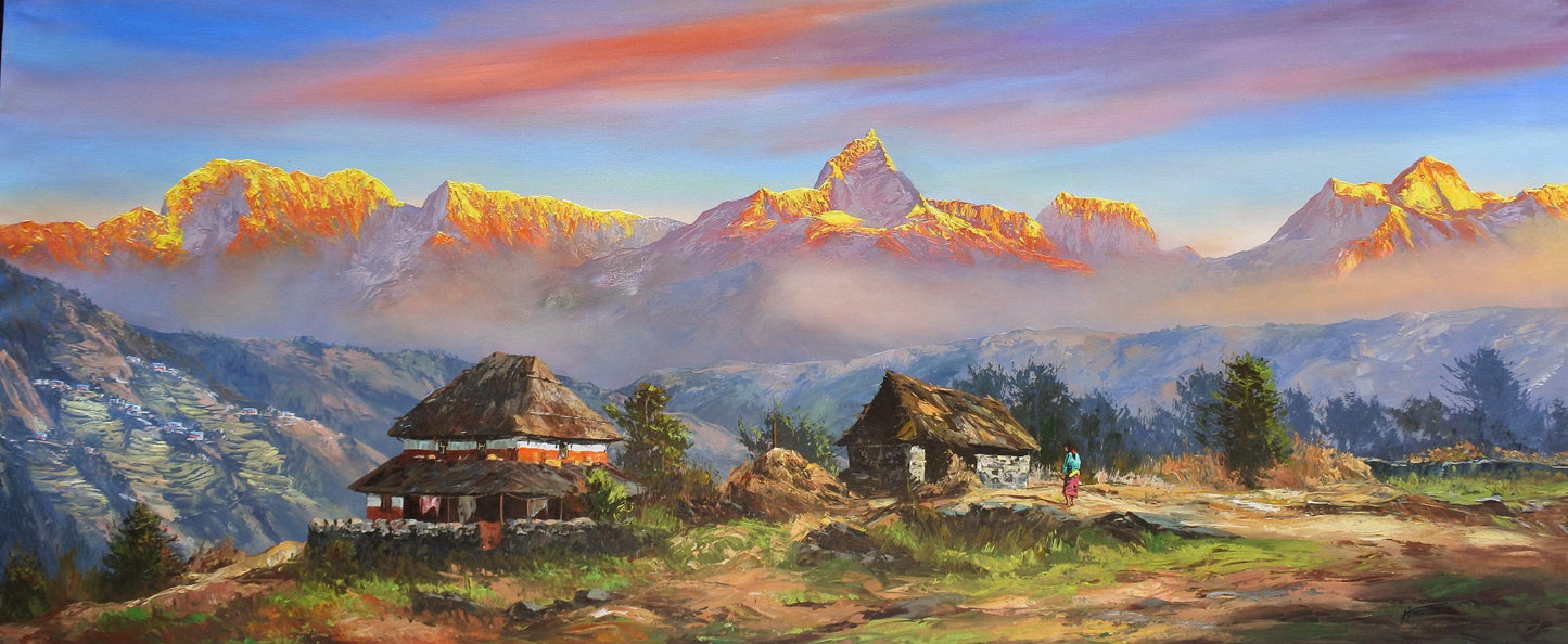 The Annapurna Range, Ghandruk Village