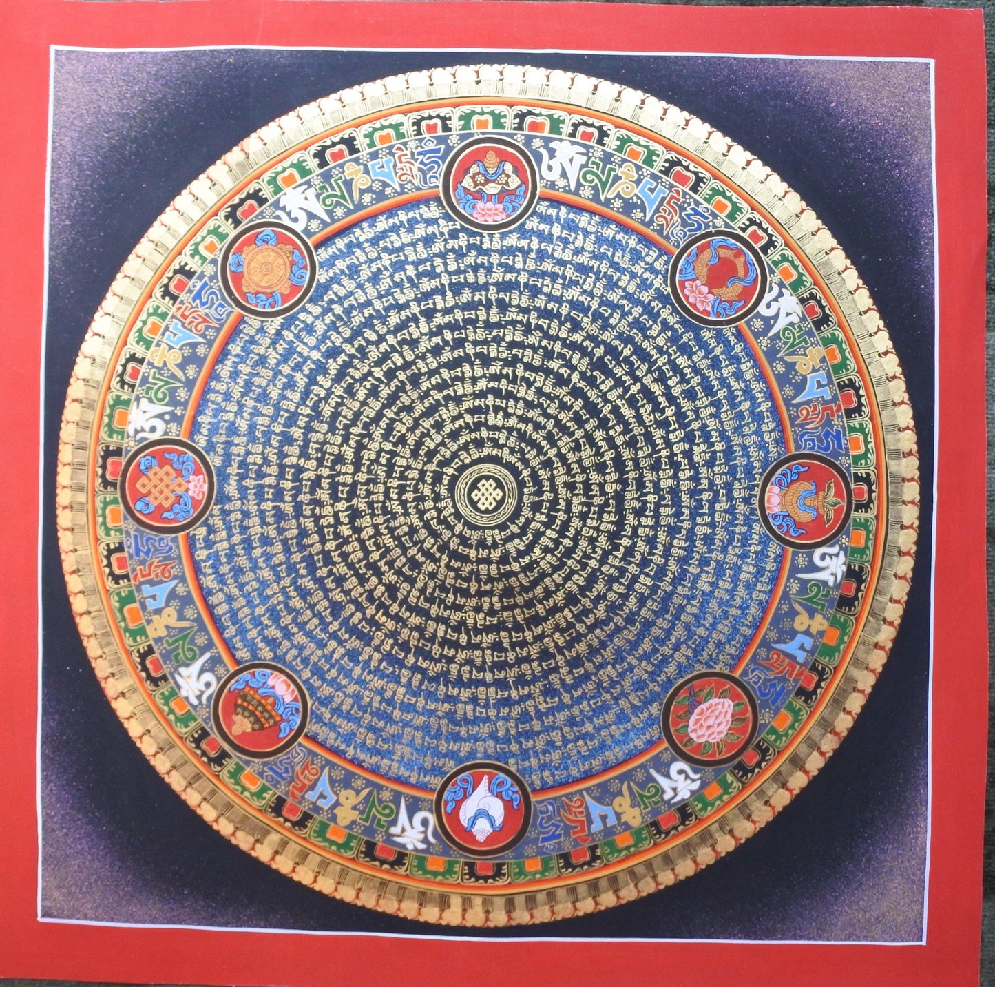 Mandala, Universe, 8 Symbols of Buddhism, Tibetan Mantra, Tibetan Thangka, Tibetan Mandala, Arts Nepal, Traditional Art