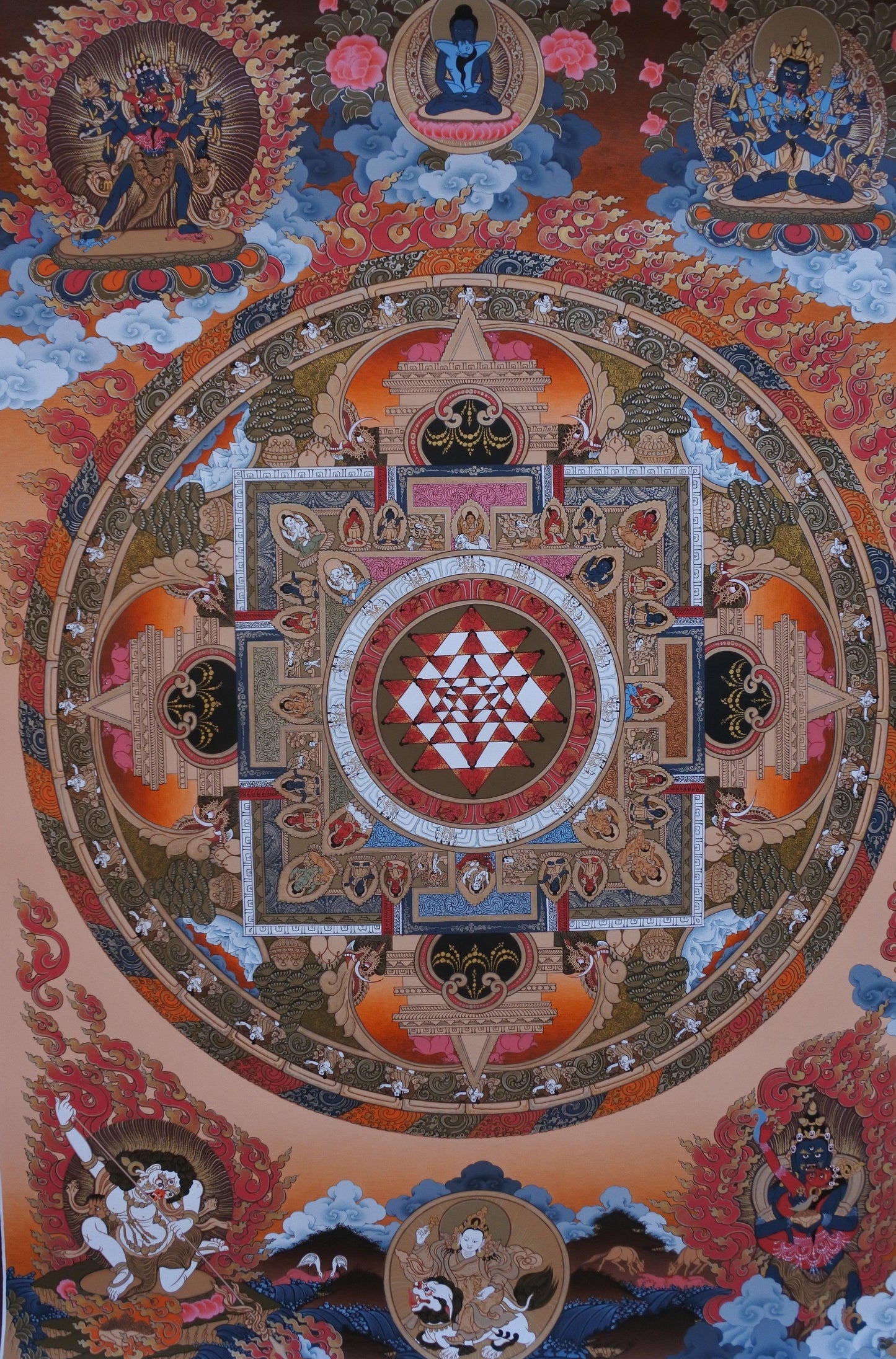 shri yantra, shri yantra mandala, thangka, tibetan thangka, thangka art, mandala, masterpiece art, gold thangka