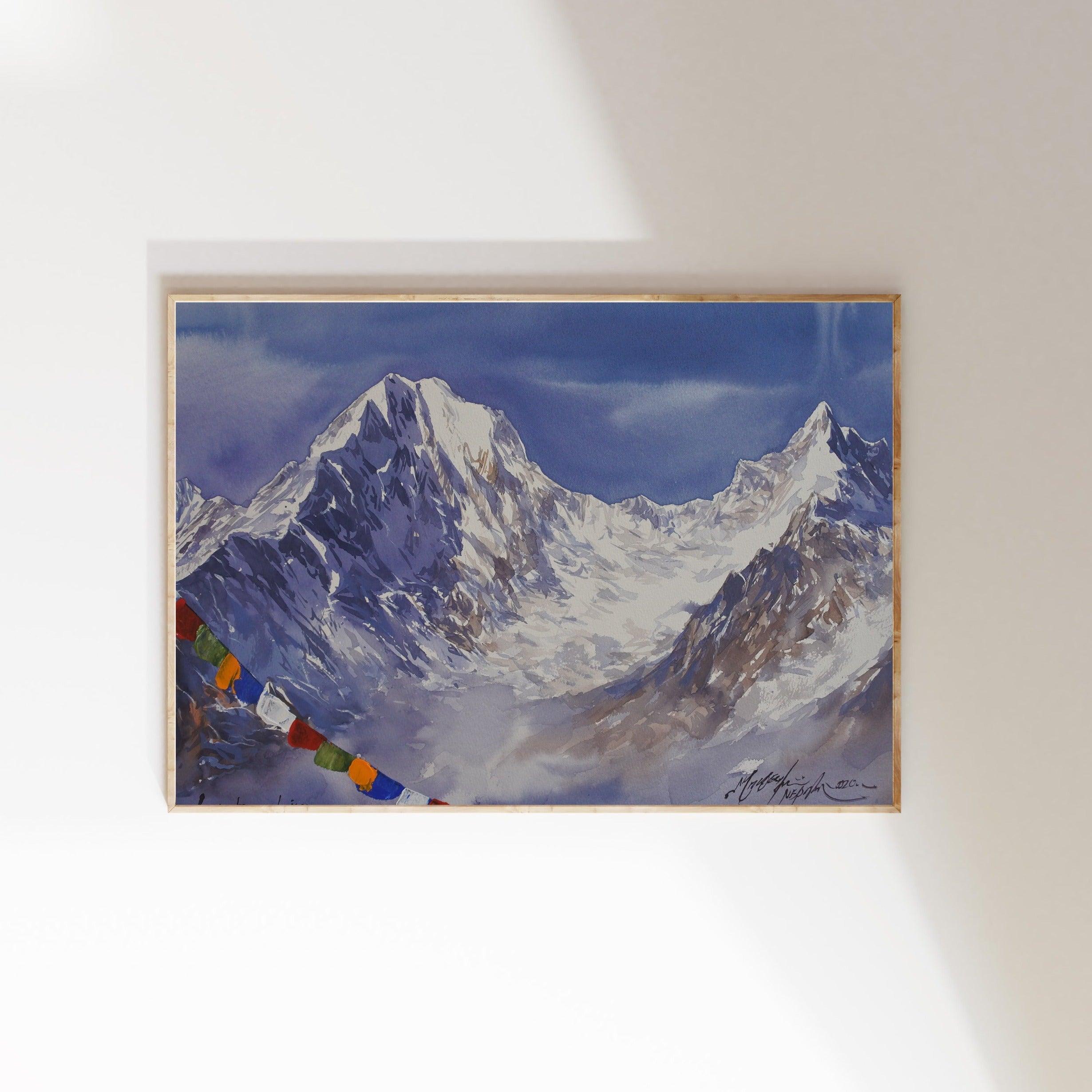 Mount Everest is Earth's highest mountain above sea level, located in the Mahalangur Himal sub-range of the Himalayas.