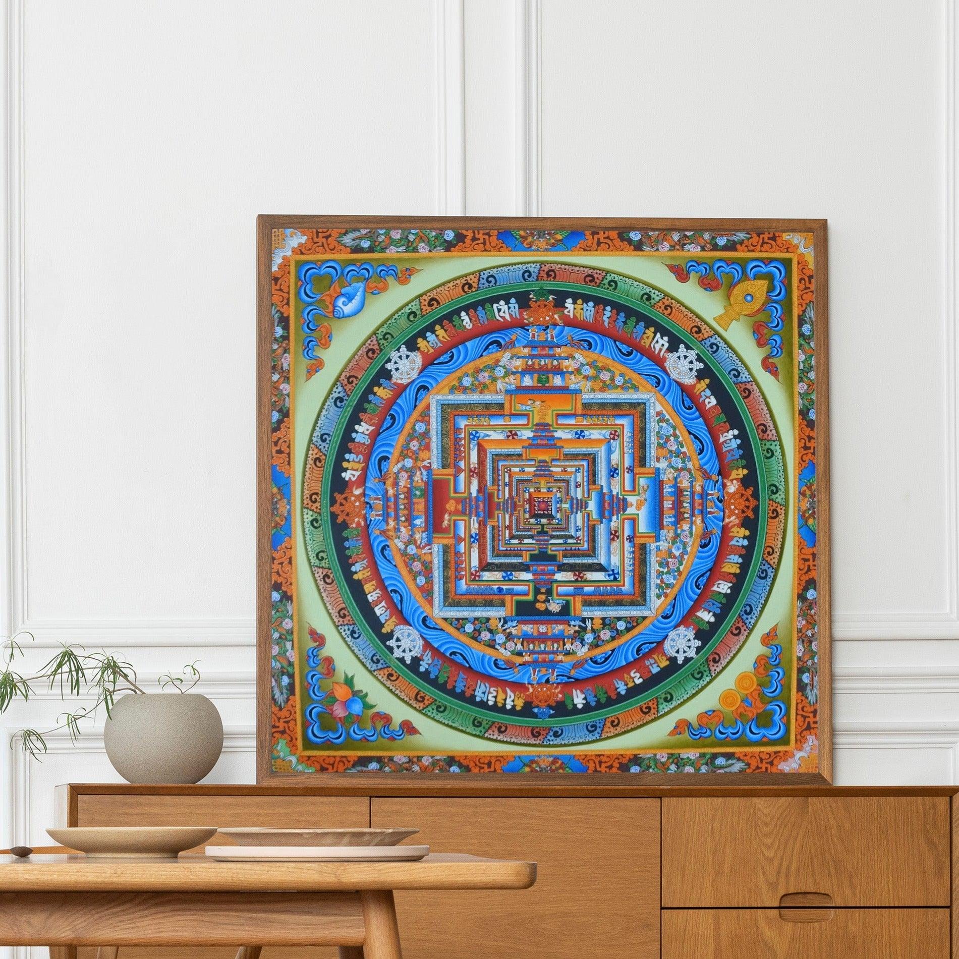 Kalachakra, Wheel of Time, 24K Gold Mandala