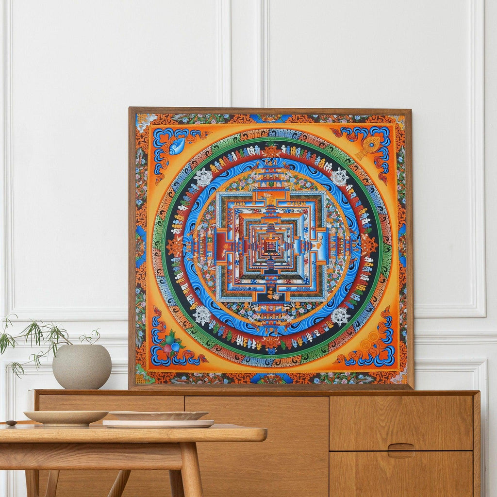 Kalachakra, Wheel of Time, 24K Gold Mandala
