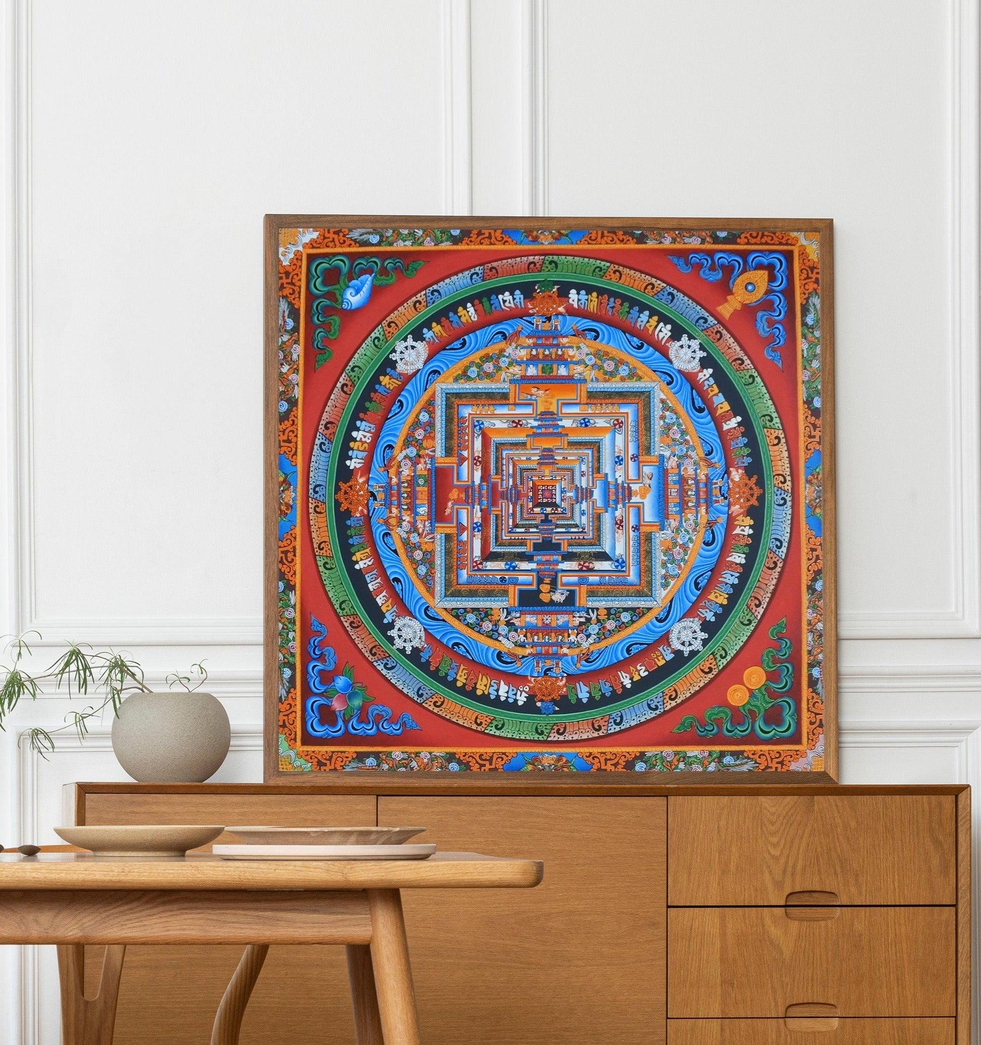 Wheel of time, Kalachakra Mandala, Mandala, Tibetan Art, 