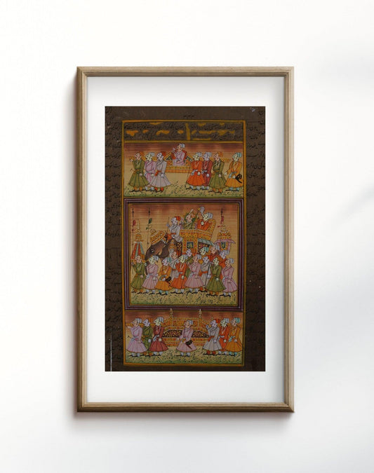 Miniature Royal Rajput Procession